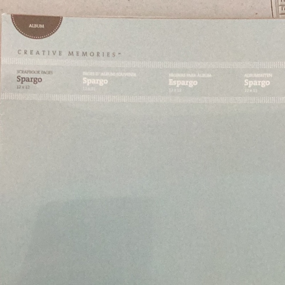 Creative Memories 12x12 refill pages - Spargo